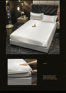 DecorBites™ Luxurious Mulberry Silk Bedding Set for King & Queen Beds