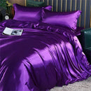 DecorBites™ Luxurious Mulberry Silk Bedding Set for King & Queen Beds