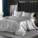 DecorBites™ Luxurious Mulberry Silk Bedding Set - Queen/King Size
