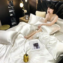 DecorBites™ Luxurious Mulberry Silk Bedding Set with Sheets