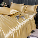 DecorBites™ Luxurious Nordic Silk Bedding Set