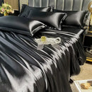 DecorBites™ Luxurious Nordic Silk Bedding Set