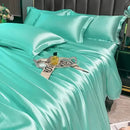 DecorBites™ Luxurious Nordic Silk Bedding Set for Couples