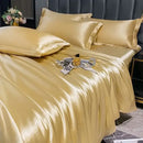 DecorBites™ Luxurious Nordic Silk Bedding Set - Summer Theme
