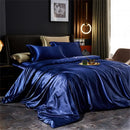 DecorBites™ Luxurious Silk Bedding Set: Duvet Cover, Sheet, Pillowcases