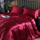 DecorBites™ Luxurious Silk Bedding Set: Duvet, Sheets, Pillowcase