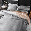 DecorBites™ Luxurious Silk Bedding Set: Sheets, Duvet, Pillowcase
