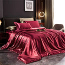 DecorBites™ Luxurious Silk Bedding Set with Duvet Cover
