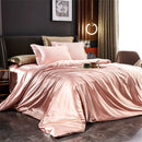 DecorBites™ Luxurious Silk Bedding Set with Duvet Cover