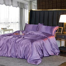 DecorBites™ Luxurious Silk Bedding Set with Sheets