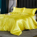 DecorBites™ Luxurious Silk Bedding Set with Sheets