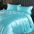 DecorBites™ Luxurious Silk Bedding Set with Sheets