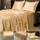 DecorBites™ Luxurious Solid Color Satin Bedding Set