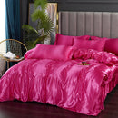 DecorBites™ Luxurious Solid Color Silk Bedding Set