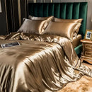 DecorBites™ Luxurious Solid Rayon Silk Bedding Set