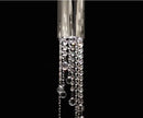 DecorBites™ Luxury Chrome Crystal LED Chandelier for Staircase