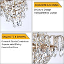DecorBites™ Luxury Crystal Chandelier Copper Color 7-Light Fixture