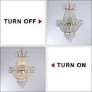 DecorBites™ Luxury Crystal Chandelier Copper Color 7-Light Fixture