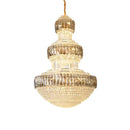 Decorbites luxury crystal chandelier gold dining room multi tiered