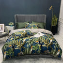 DecorBites™ Luxury Egyptian Cotton Bedding Set - Flamingo Leaf