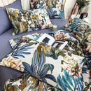 DecorBites™ Luxury Egyptian Cotton Bedding Set - Flamingo Leaf