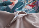DecorBites™ Luxury Egyptian Cotton Bedding Set - Flamingo Leaf