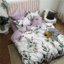 DecorBites™ Luxury Egyptian Cotton Bedding Set - Flamingo & Leaf