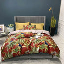 DecorBites™ Luxury Egyptian Cotton Bedding Set - Flamingo Leaf