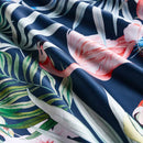 DecorBites™ Luxury Egyptian Cotton Bedding Set: Flamingo Leaf