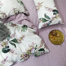DecorBites™ Luxury Egyptian Cotton Bedding Set - Flamingo Leaf