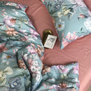 DecorBites™ Luxury Egyptian Cotton Bedding Set - Flamingo Leaf