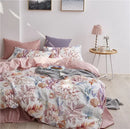 DecorBites™ Luxury Egyptian Cotton Bedding Set: Flamingo Leaf