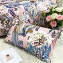 DecorBites™ Luxury Egyptian Cotton Bedding Set: Flamingo Leaf