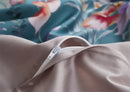 DecorBites™ Luxury Egyptian Cotton Bedding Set - Flamingo Leaf