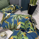 DecorBites™ Luxury Egyptian Cotton Bedding Set - Flamingo Leaf