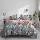 DecorBites™ Luxury Egyptian Cotton Bedding Set - Flamingo Leaf