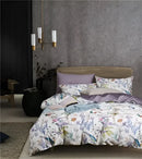 DecorBites™ Luxury Egyptian Cotton Bedding Set - Flamingo Leaf