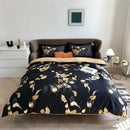 DecorBites™ Luxury Egyptian Cotton Bedding Set - Flamingo Leaf
