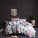 DecorBites™ Luxury Egyptian Cotton Bedding Set - Flamingo Leaf