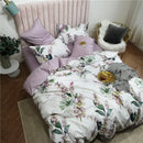 DecorBites™ Luxury Egyptian Cotton Bedding Set - Flamingo Leaf