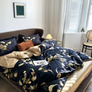 DecorBites™ Luxury Egyptian Cotton Bedding Set - Flamingo Leaf