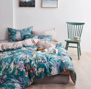 DecorBites™ Luxury Egyptian Cotton Bedding Set - Flamingo Leaf Pattern
