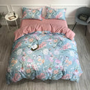 DecorBites™ Luxury Egyptian Cotton Bedding Set - Flamingo Leaf Pattern