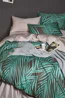DecorBites™ Luxury Egyptian Cotton Bedding Set - Flamingo Leaf Pattern