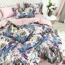 DecorBites™ Luxury Egyptian Cotton Bedding Set - Flamingo Leaf