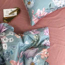 DecorBites™ Luxury Egyptian Cotton Bedding Set - Flamingo Leaf