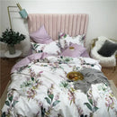 DecorBites™ Luxury Egyptian Cotton Bedding Set - Flamingo Leaf