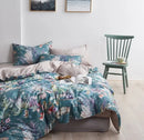 DecorBites™ Luxury Egyptian Cotton Bedding Set - Flamingo Leaf