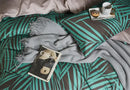 DecorBites™ Luxury Egyptian Cotton Bedding Set - Flamingo Leaf