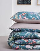 DecorBites™ Luxury Egyptian Cotton Bedding Set - Flamingo Leaf Theme